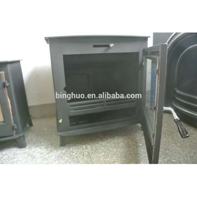 back boiler wood steel stove with heat exchanger