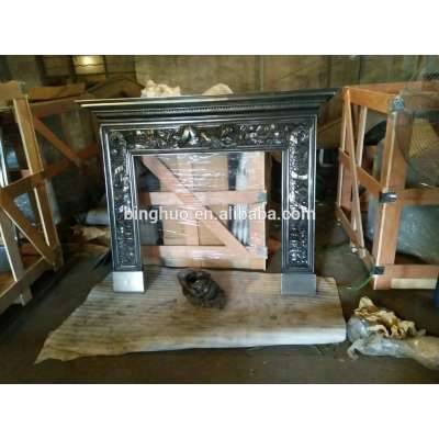 indoor antique decorative fireplace surround