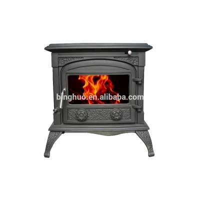 11KW cast iron stove, iron plate wood burning stove