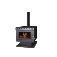 ZLR12 American Style Modern Carbon Steel Pipe Wood Burning Fireplace