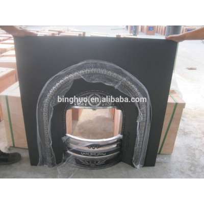 built-in cast iron wood burning fireplace (JX076)